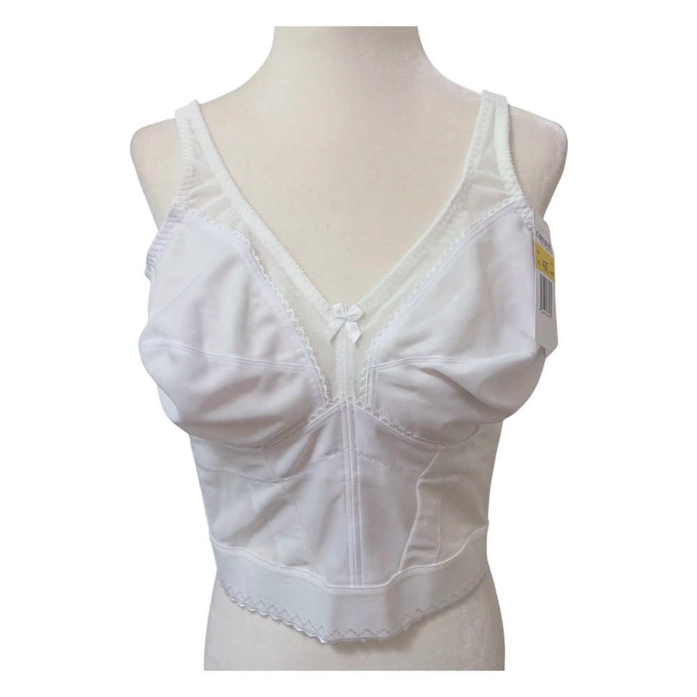NEW Carnival Creations 720 Longline Bridal Bra 40C White Shapewear Lingerie